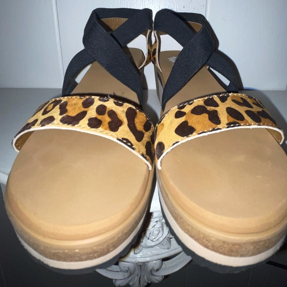 {Yellowbox} Janalee Leopard Wedge Sandals - Picture 5 of 16
